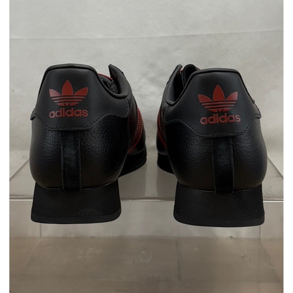 Adidas Samoa Originals Mens Size 13 Leather Sneakers Shoes Black Red - Picture 4 of 11